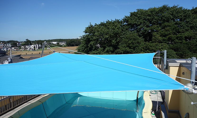 f shade エフシェード flexible furling shade sail 藤田商会の製品